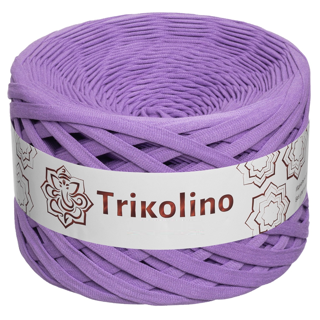 Пряжа трикотажная 7-9 мм "Trikolino" 100м. Сирень