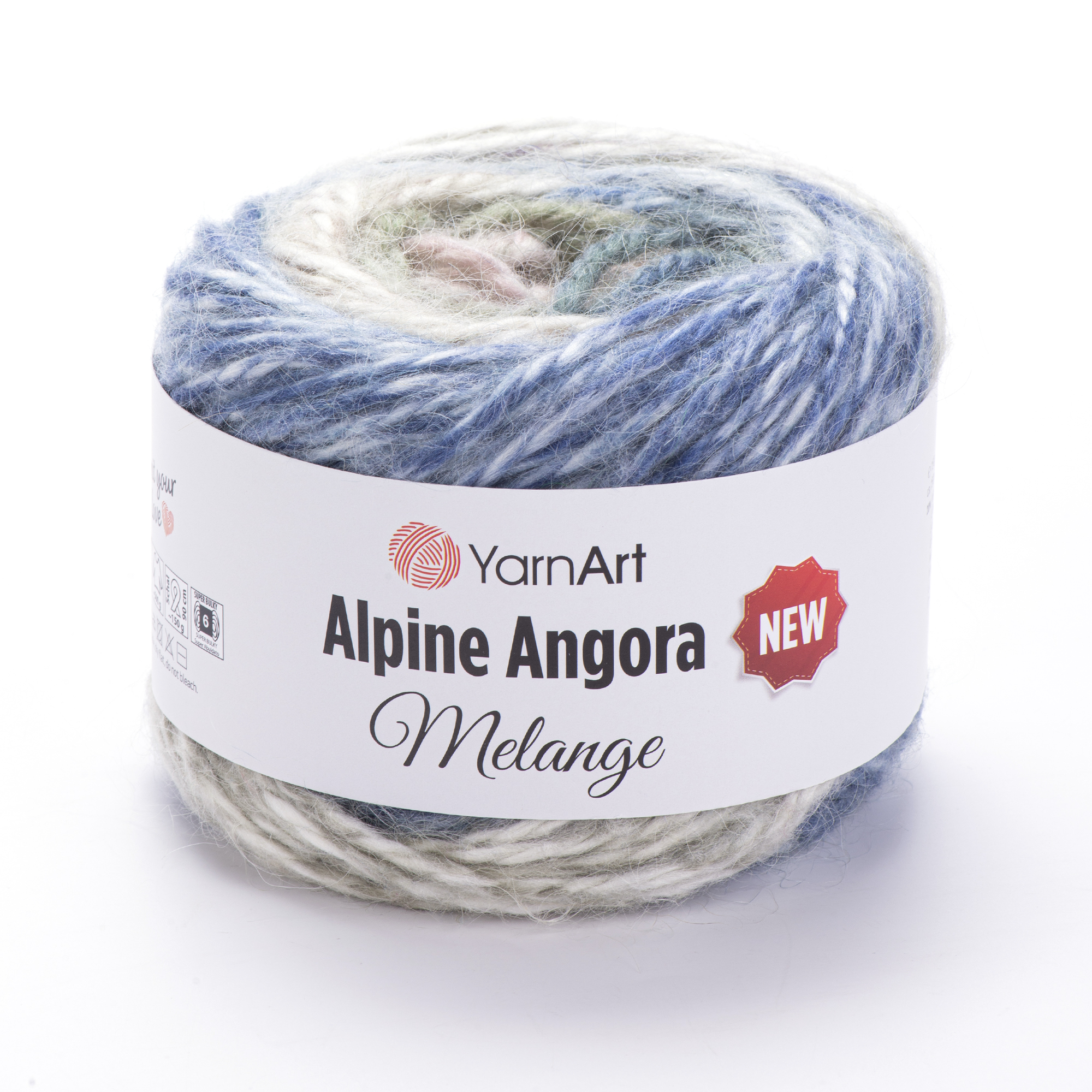 Пряжа YarnArt Alpine Angora Melange New 6408