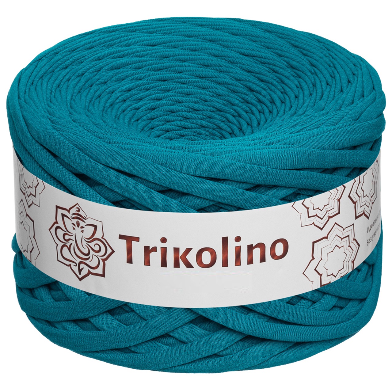 Пряжа трикотажная 7-9 мм "Trikolino" 100м. Темный изумруд