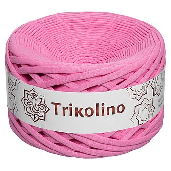 Пряжа трикотажная 7-9 мм "Trikolino" 100м. Сахарная роза