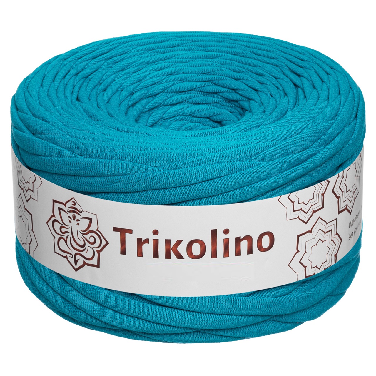 Пряжа трикотажная 7-9 мм "Trikolino" 100м. Темно-бирюзовый