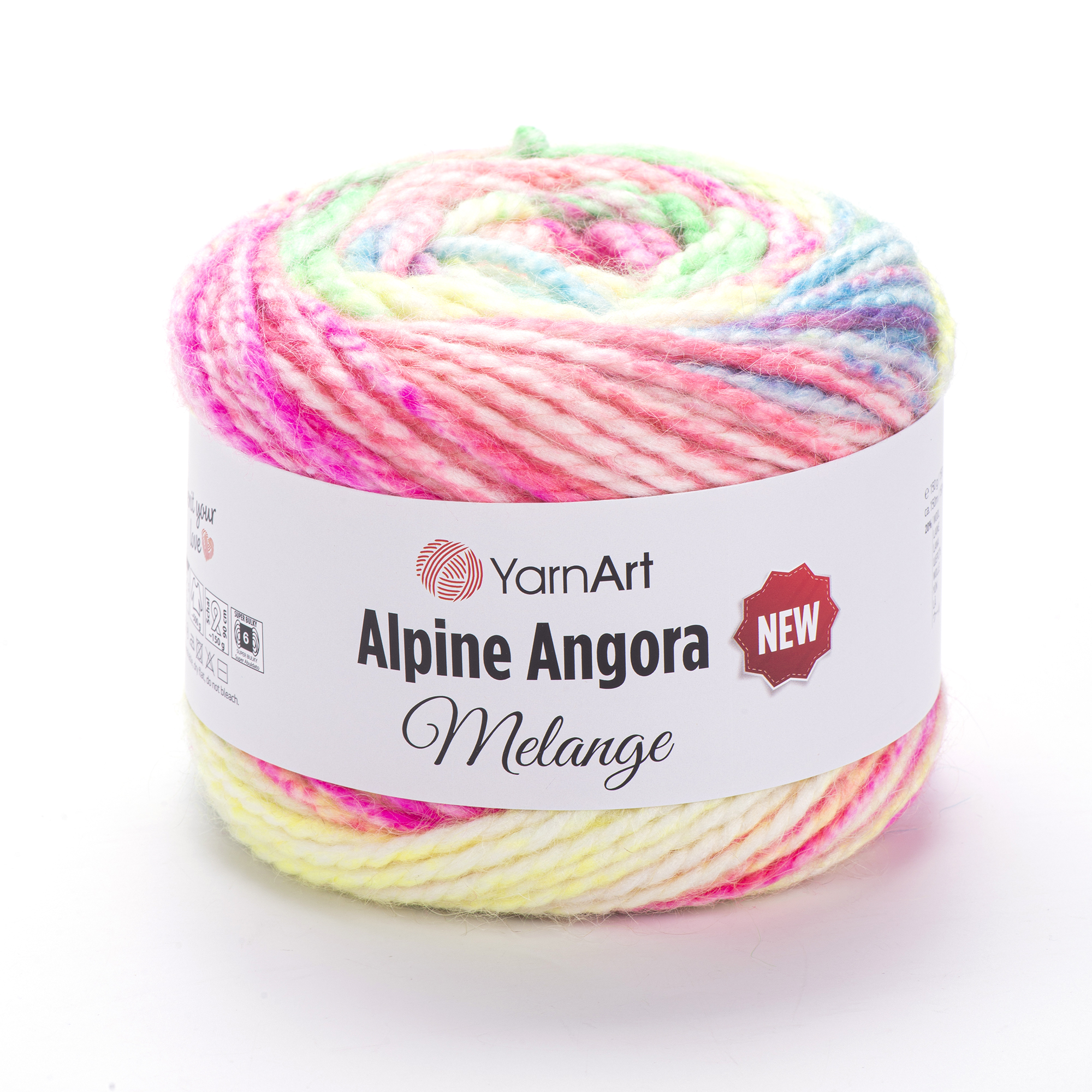 Пряжа YarnArt Alpine Angora Melange New 6416