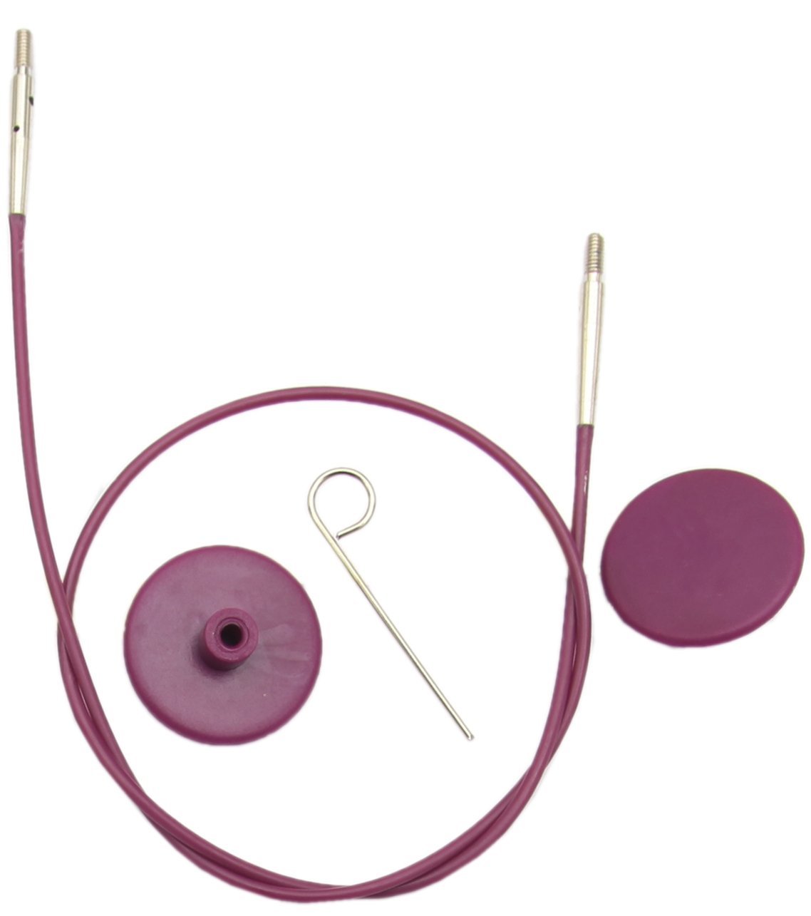 Кабель для круговых спиц красный 120см KnitPro 10504