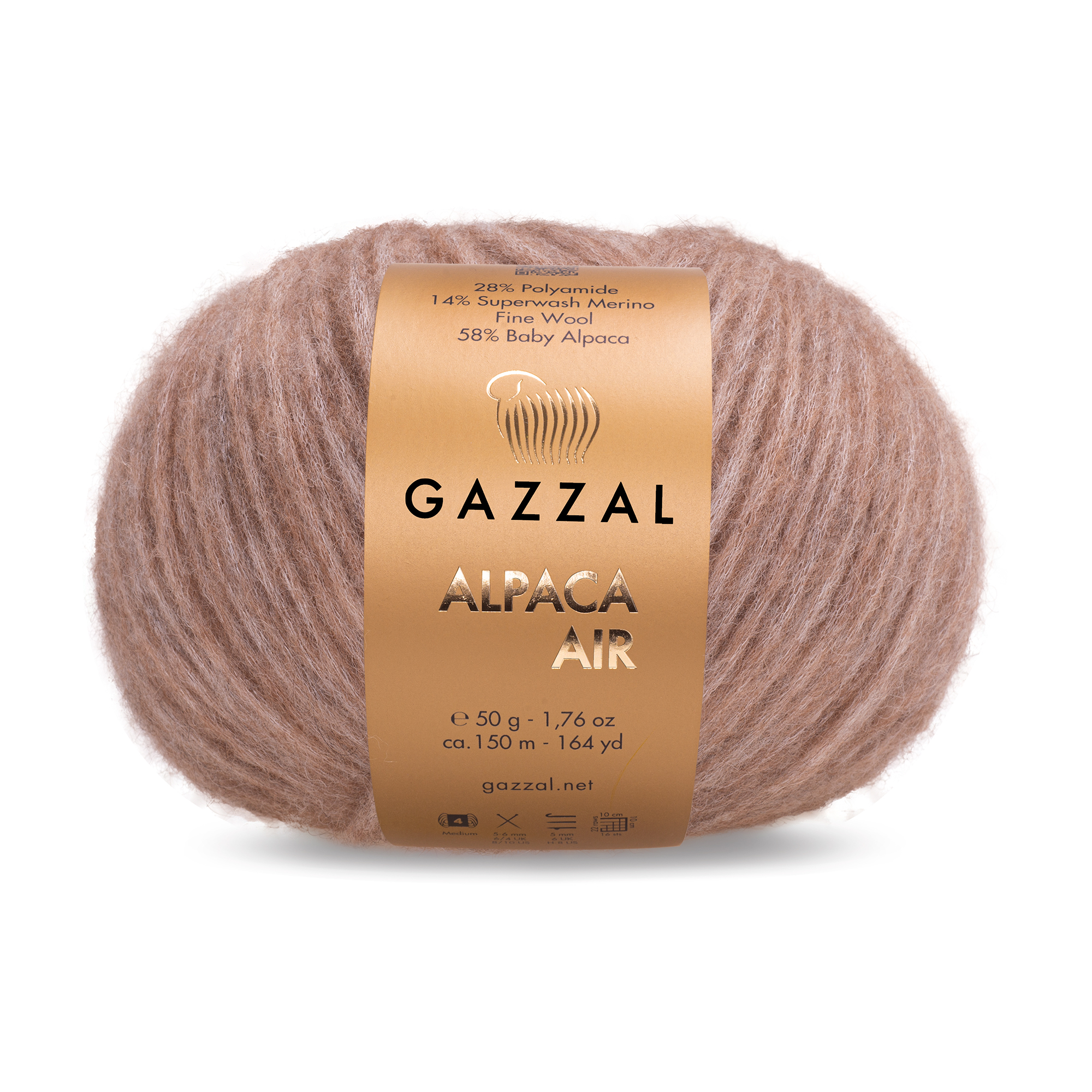 Пряжа Gazzal Alpaca Air 76