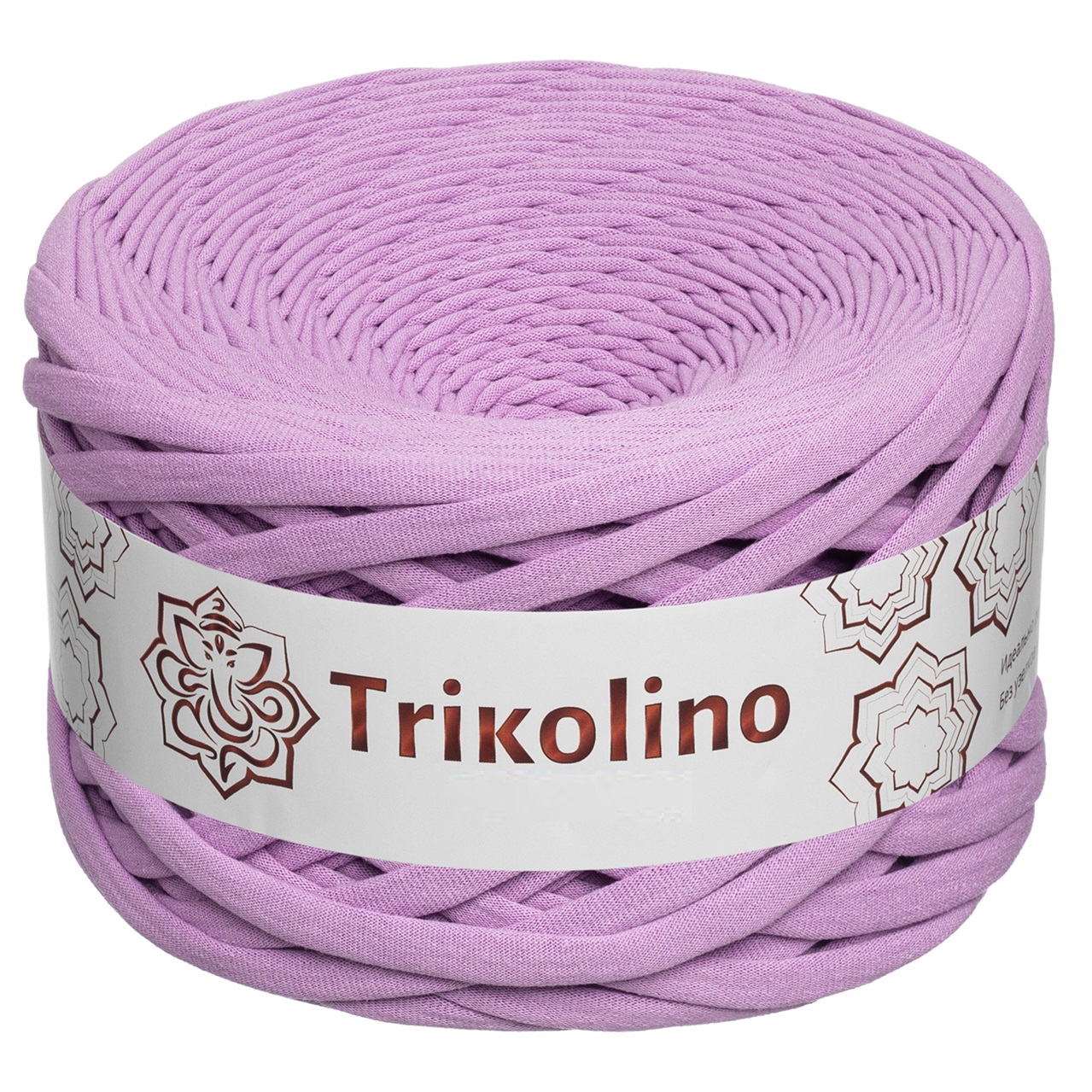 Пряжа трикотажная 7-9 мм "Trikolino" 100м. Светло-лиловый