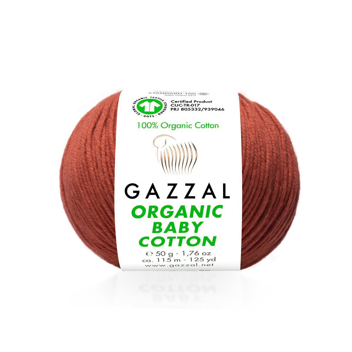 Пряжа Gazzal Organic Baby Cotton 445