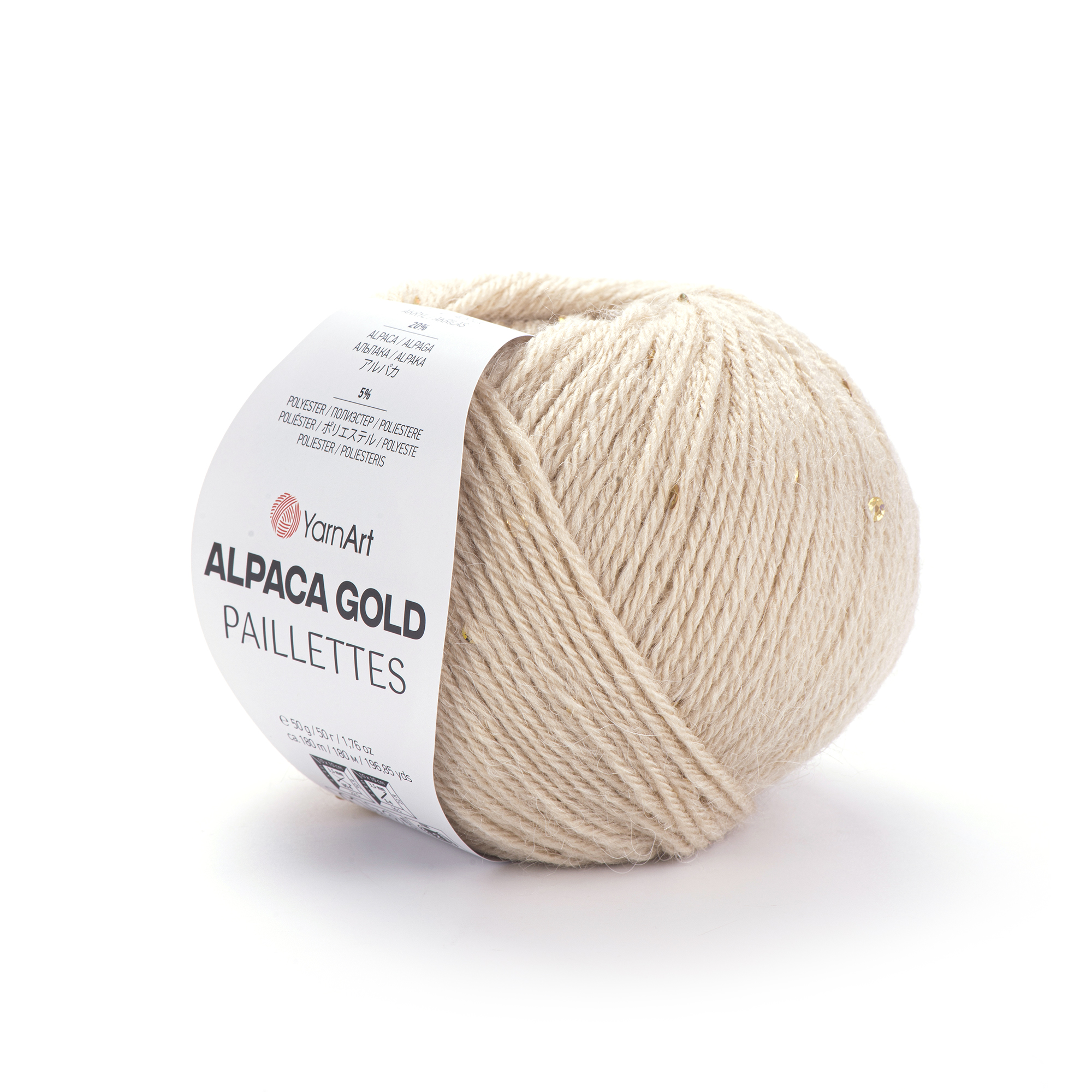 Пряжа Yarnart Alpaca Gold Paillettes 9302