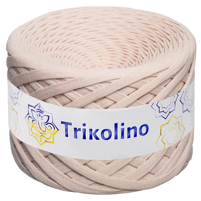 Пряжа трикотажная 7-9 мм "Trikolino" 100м. Пудра 402037