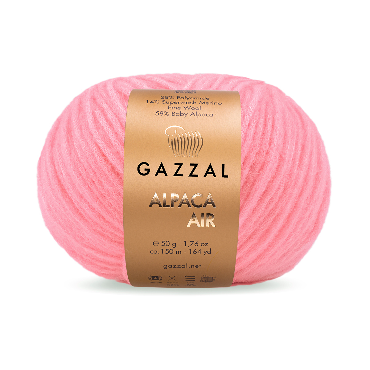 Пряжа Gazzal Alpaca Air 85