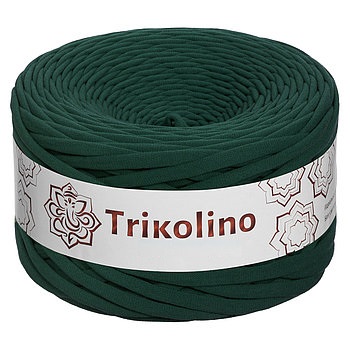 Пряжа трикотажная 7-9 мм "Trikolino" 100м. Зеленый мох