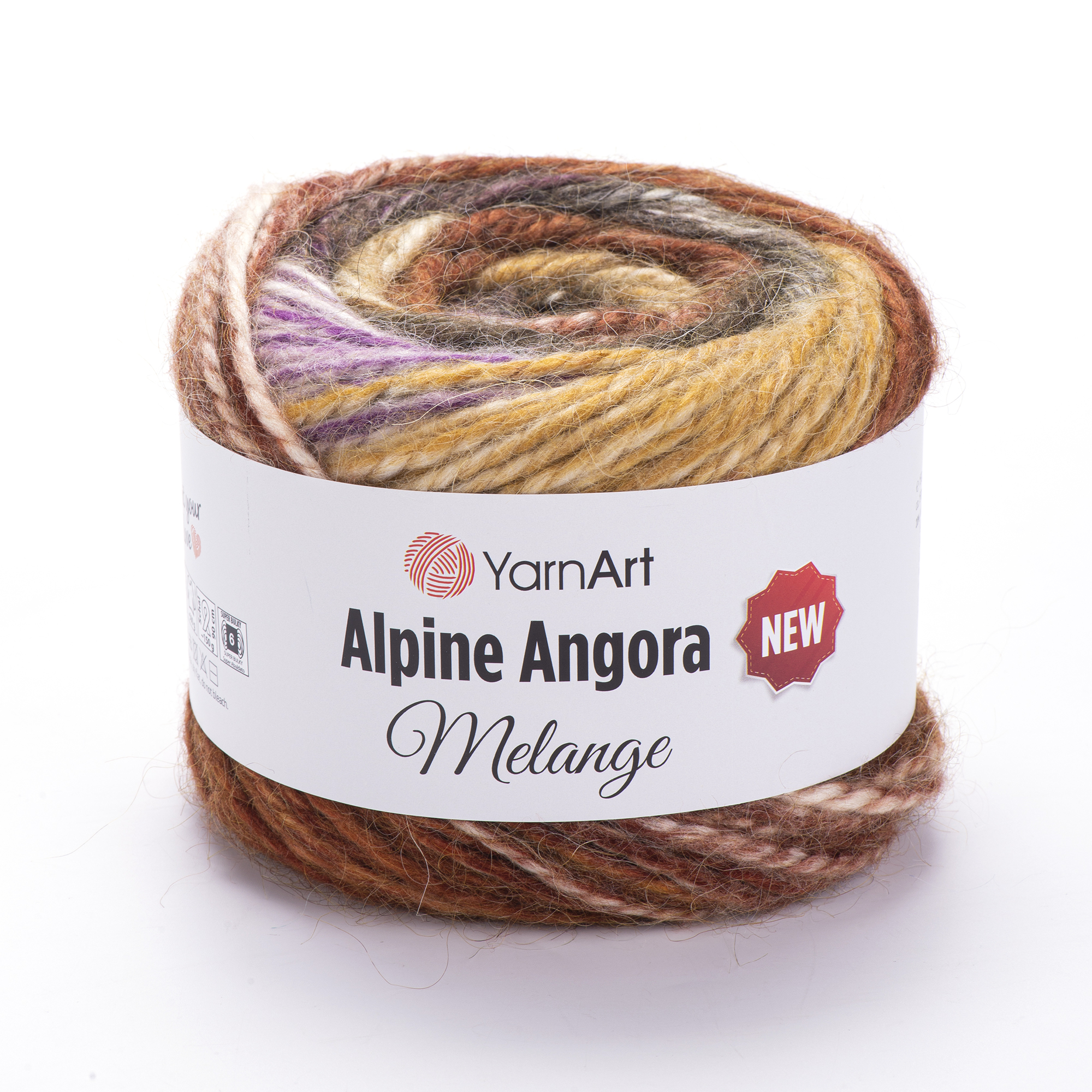 Пряжа YarnArt Alpine Angora Melange New 6410