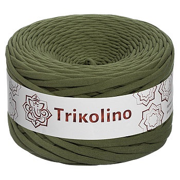 Пряжа трикотажная 7-9 мм "Trikolino" 100м. Хаки