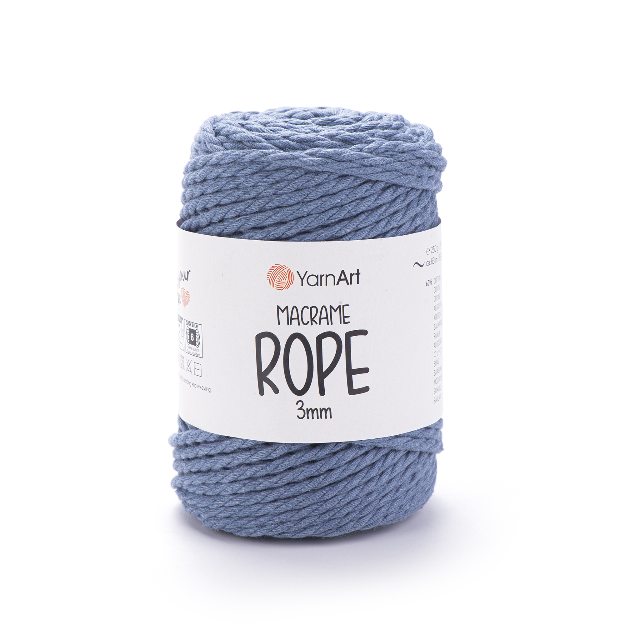 Пряжа YarnArt Macrame Rope 3mm 761