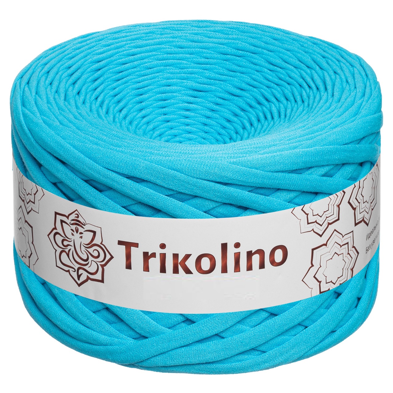 Пряжа трикотажная 7-9 мм "Trikolino" 100м. Небесно-голубой