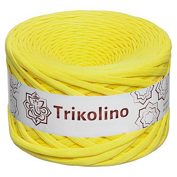 Пряжа трикотажная 7-9 мм "Trikolino" 100м. Зеленый лимон