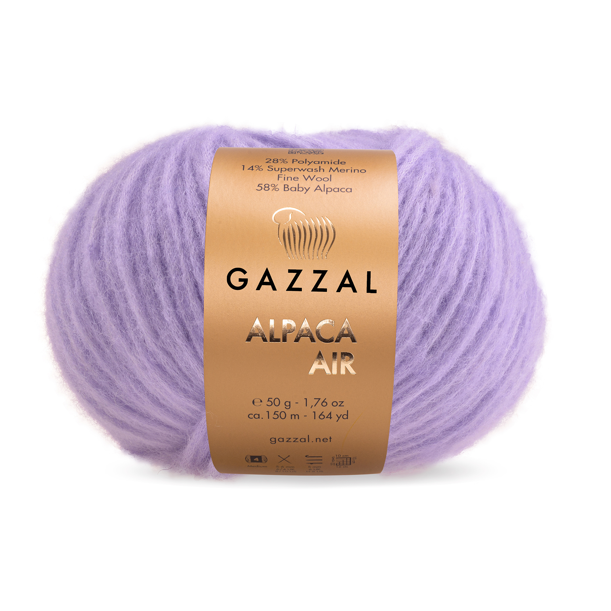 Пряжа Gazzal Alpaca Air 90