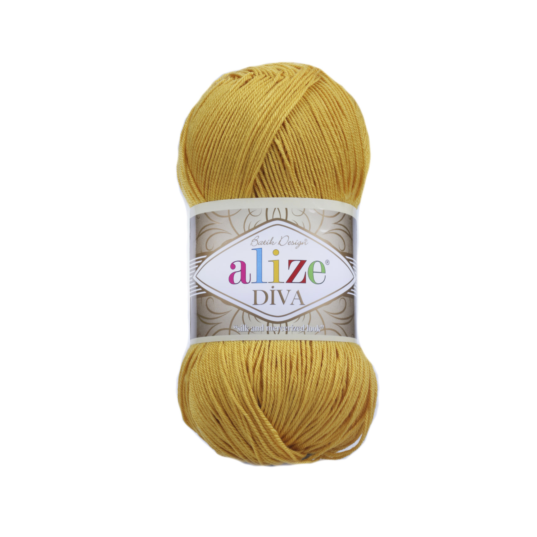 Пряжа Alize Diva 488 Dark Yellow