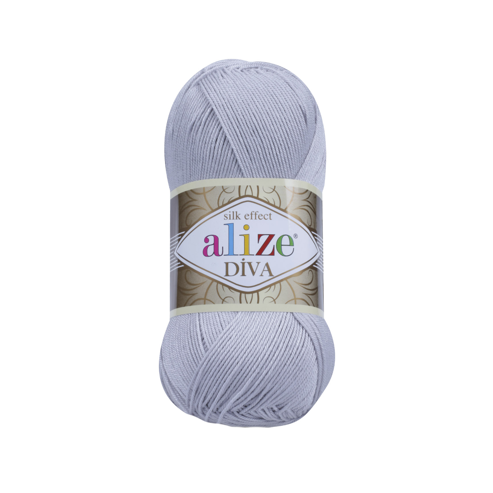 Пряжа Alize Diva 168 Light Grey