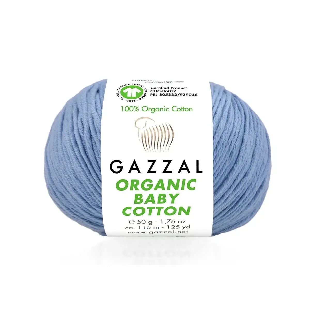 Пряжа Gazzal Organic Baby Cotton 451